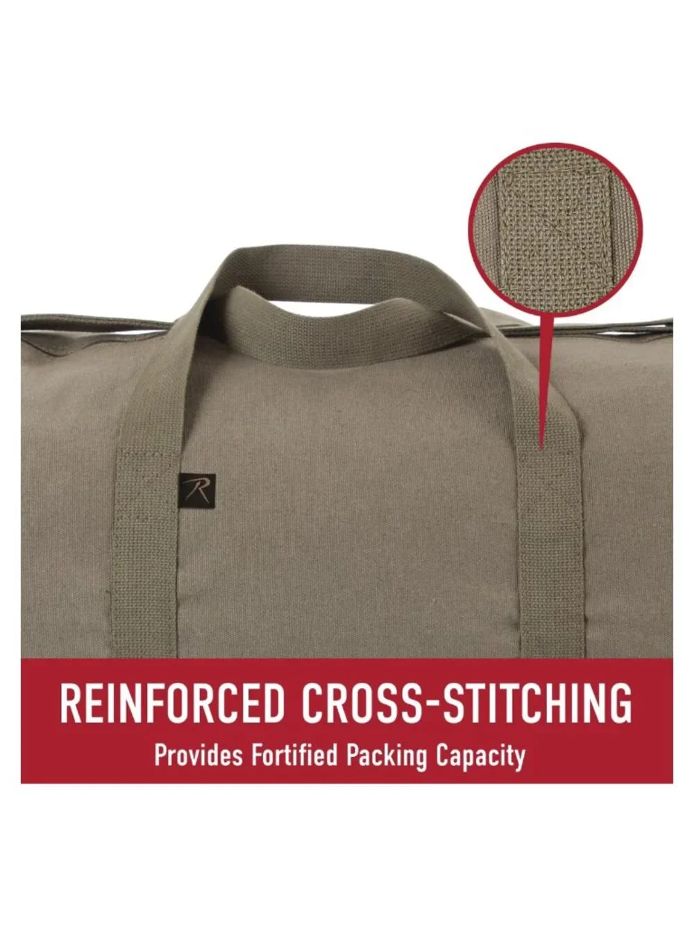 Rothco Heavy-Duty Canvas Duffel Bag Travel Gym 19in